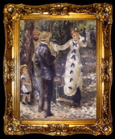 framed  Pierre-Auguste Renoir The Swing, ta009-2